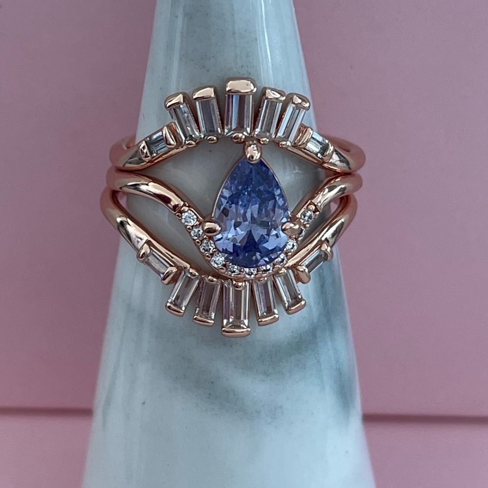 Size 8 - 3 Band Rose Gold
